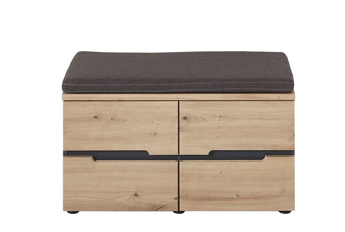 Bank in Mehrfarbig Innostyle Bank MEMPHIS in Artisan Eiche/Absatz graphit