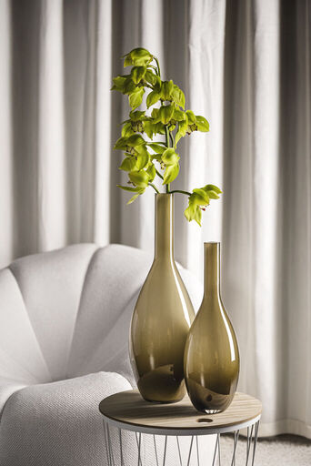 Leonardo GK/Vase 50 beige/braun BEAUTY BEAUTY in Fb. braun durchgefärbt, vase, glas, grün, blumen, dekor