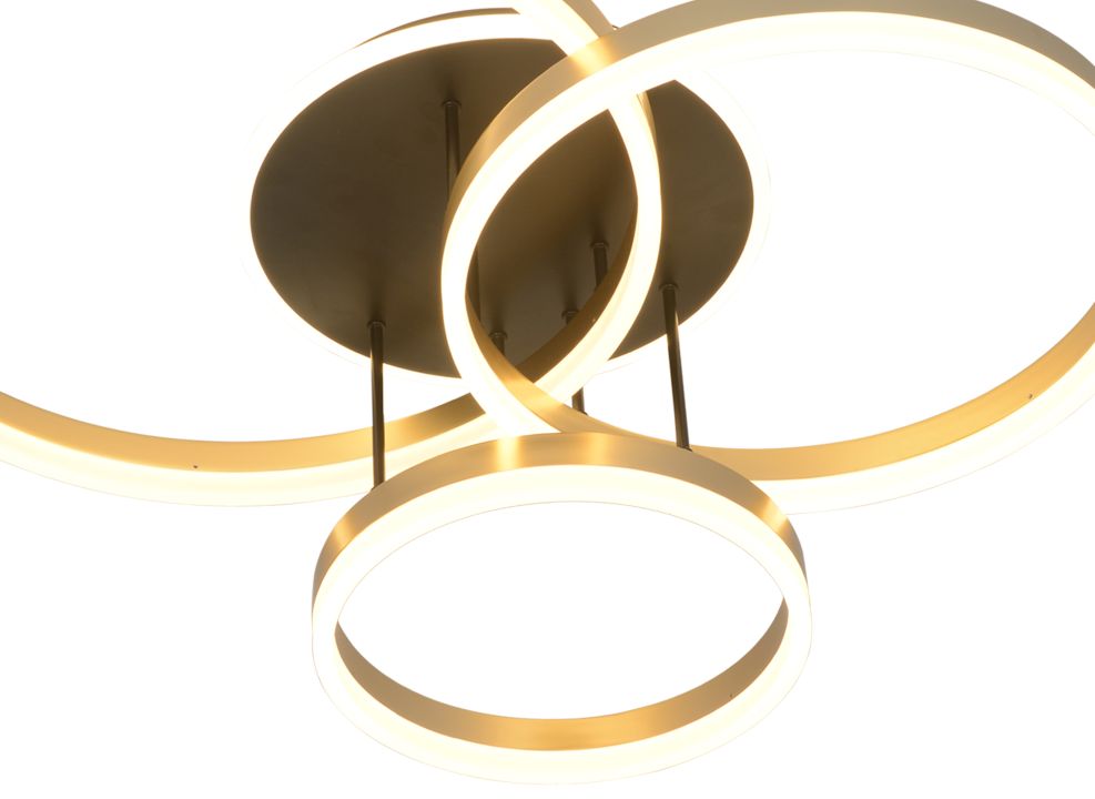 Global Technics LED-Deckenleuchte SCHENNA 1-flammig in Farbe schwarz+gold Global Technics LED-Deckenleuchte SCHENNA 1-flammig in Farbe schwarz+gold, Deckenleuchte, Ringschimmer, Moderne Leuchte, LED-Leuchte, Kugelleuchte