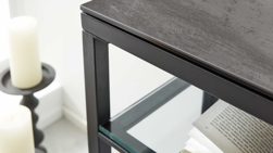 Interliving Konsole INTERLIVING-6210 in Grau Interliving Konsole Interliving-6210 mit in Platte Zementgrau/Gestell Stahl schwarz