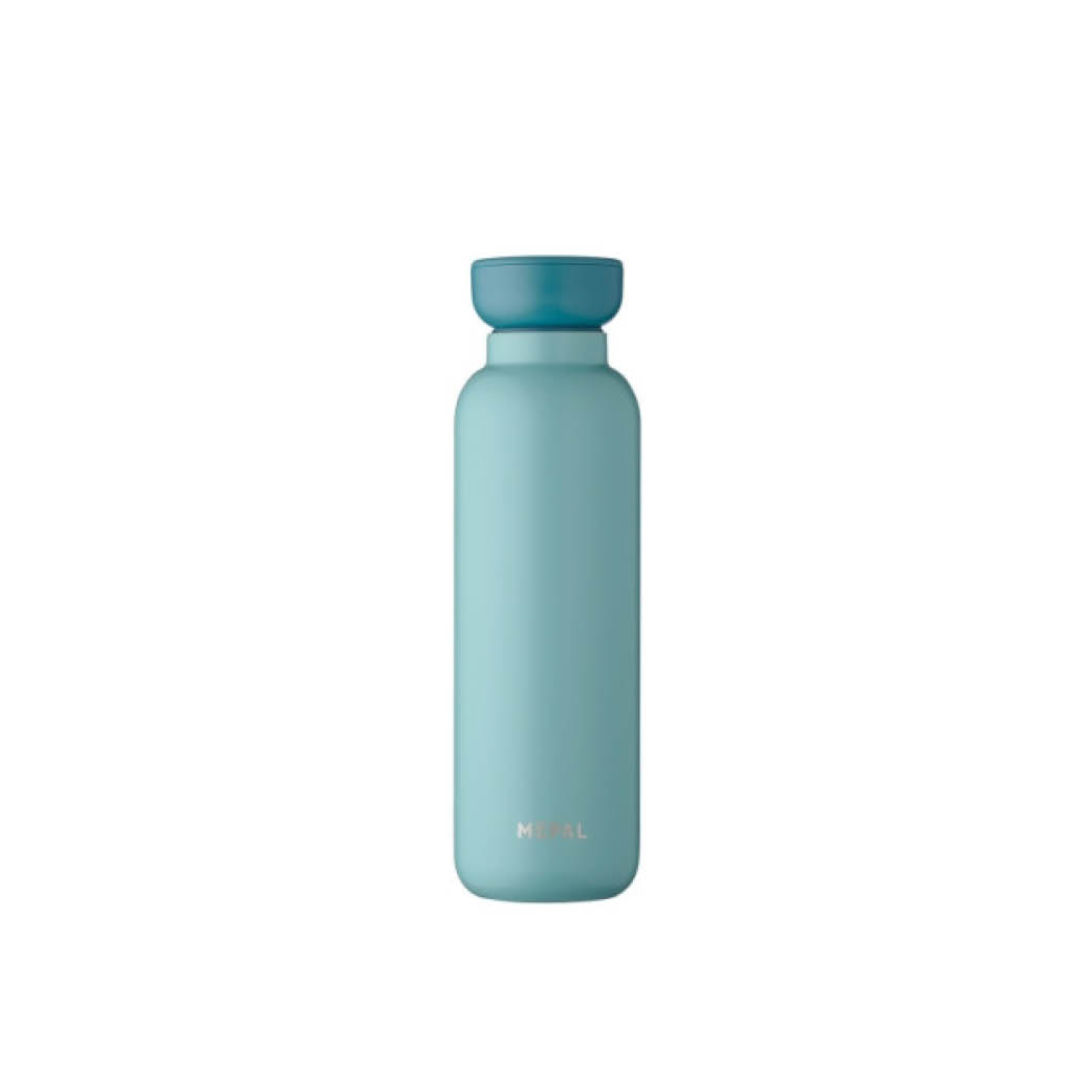 wasserflasche, Trinkflasche, Stahl, matte Oberfläche, isoliert