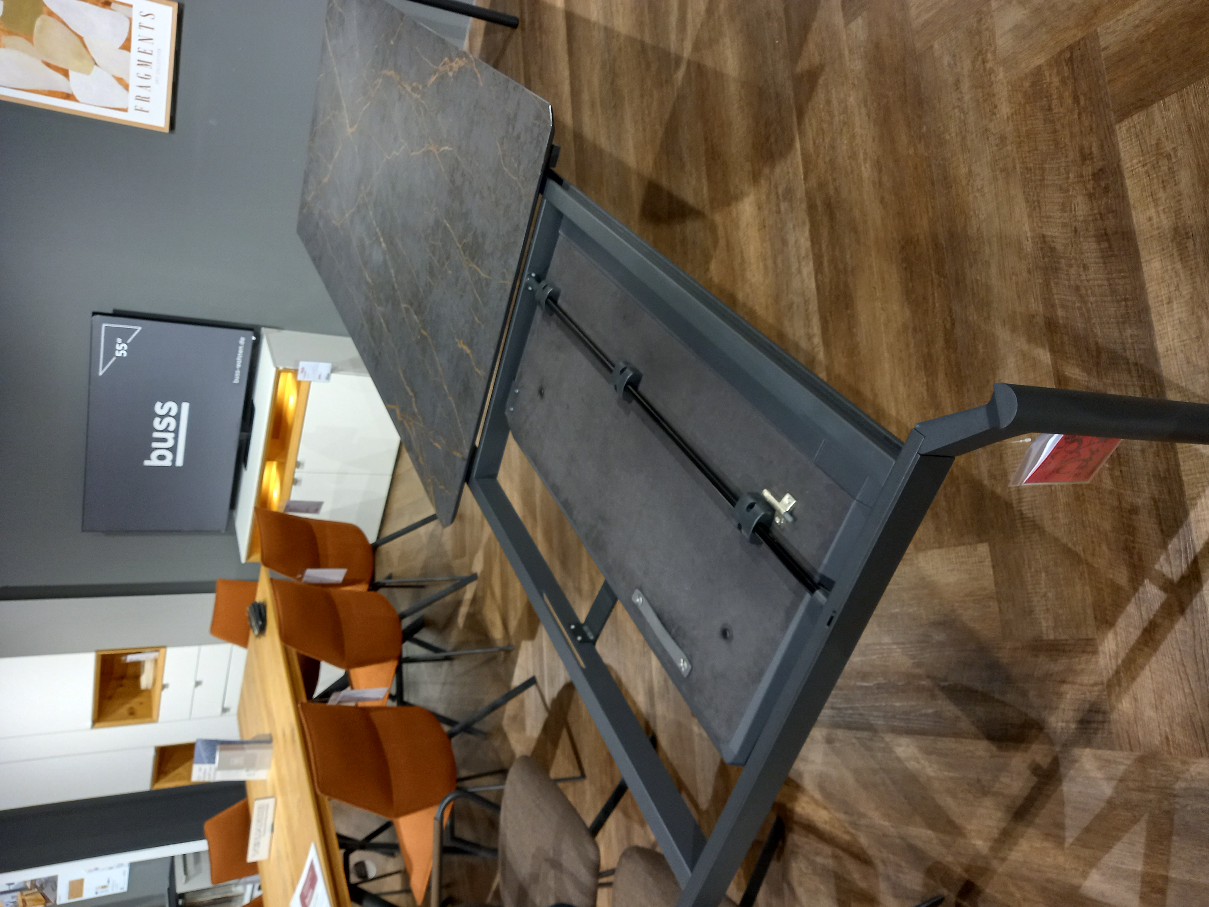 Esstisch MIO PLUS in Platte Dekton Laurent, Moebel, Tabelle, Schreibtisch, Tischplatte, Holz