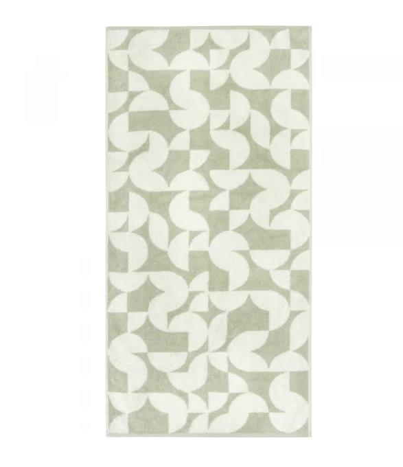 Cawö Handtuch 50x100 cm STUDIO GRAFIK in Farbe 43 wasabi