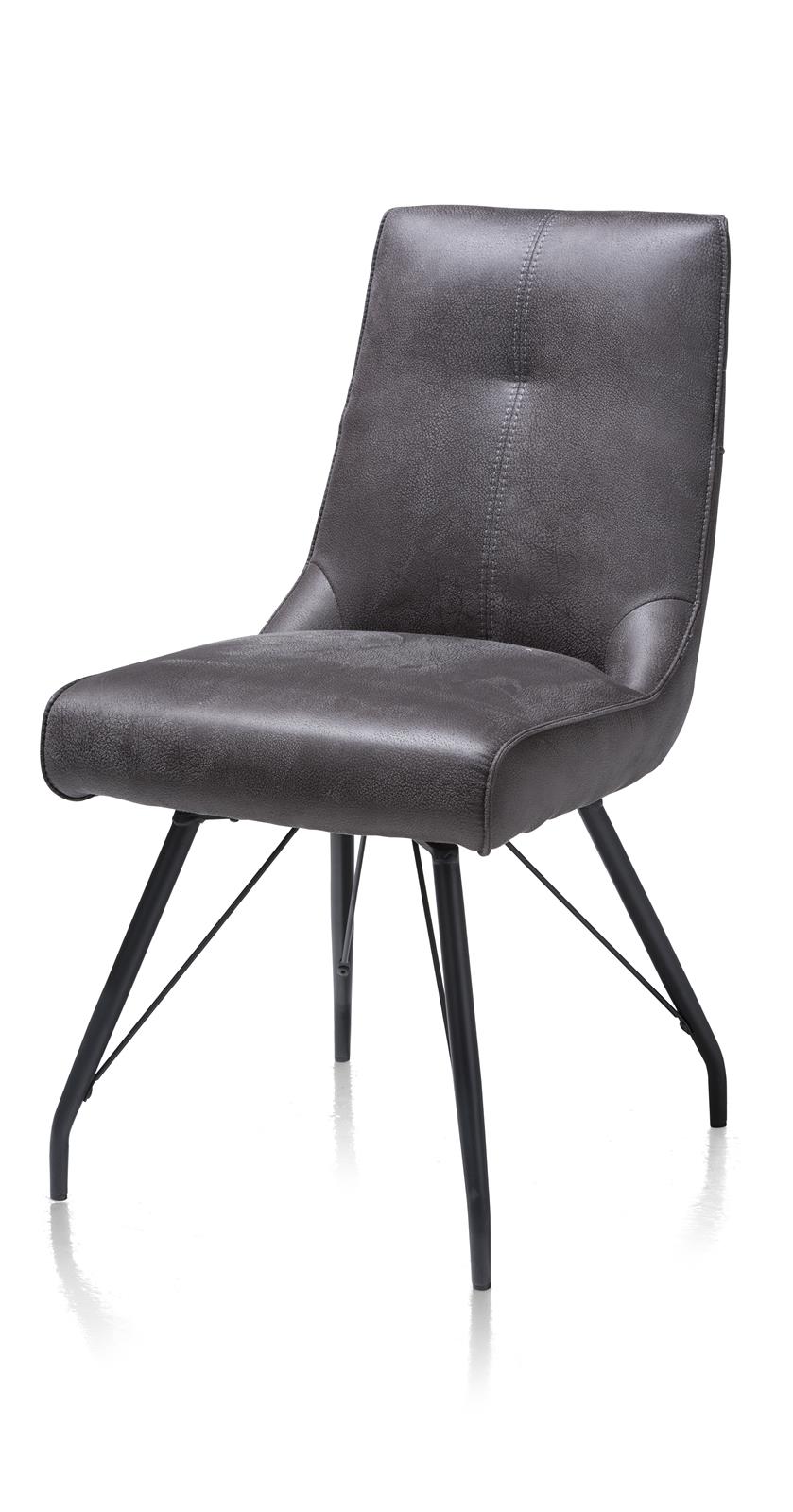 Henders & Hazel Habufa Stuhl Bogard in Stoff off black