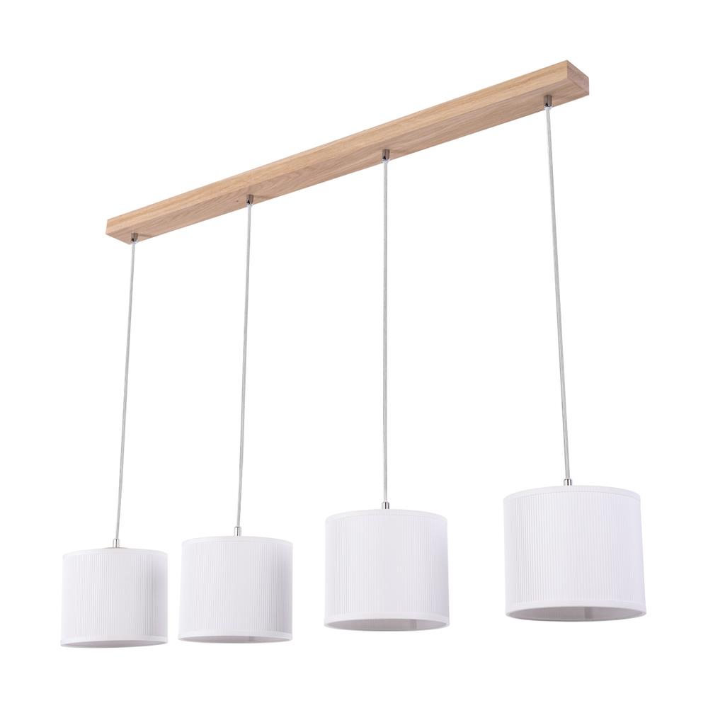 Spot Light Pendelleuchte LORIOS in Eichenholz/Weiss