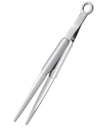 Rösle Patisseriezange in Farbe silber, salad tincer, tongs, kitchen tongs, stainless steel, kitchen utensil