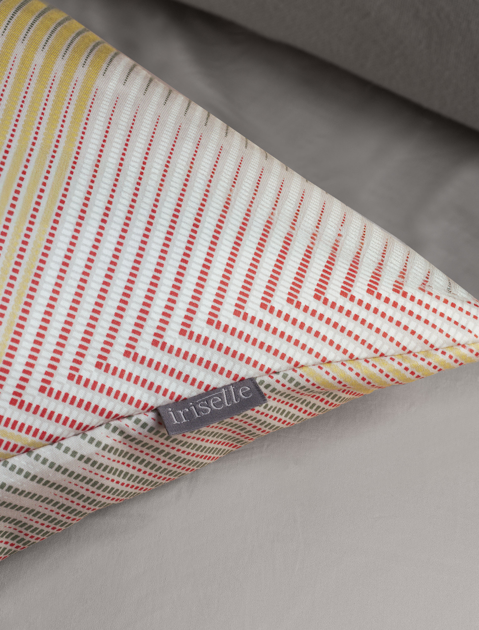 Irisette Mako-Satin Bettwäsche WAVE ca. 155x220cm in Farbe MULTI Irisette Mako-Satin Bettwäsche WAVE ca. 155x220cm in Farbe MULTI, Dekoration für Zuhause, Leinen, Kissen