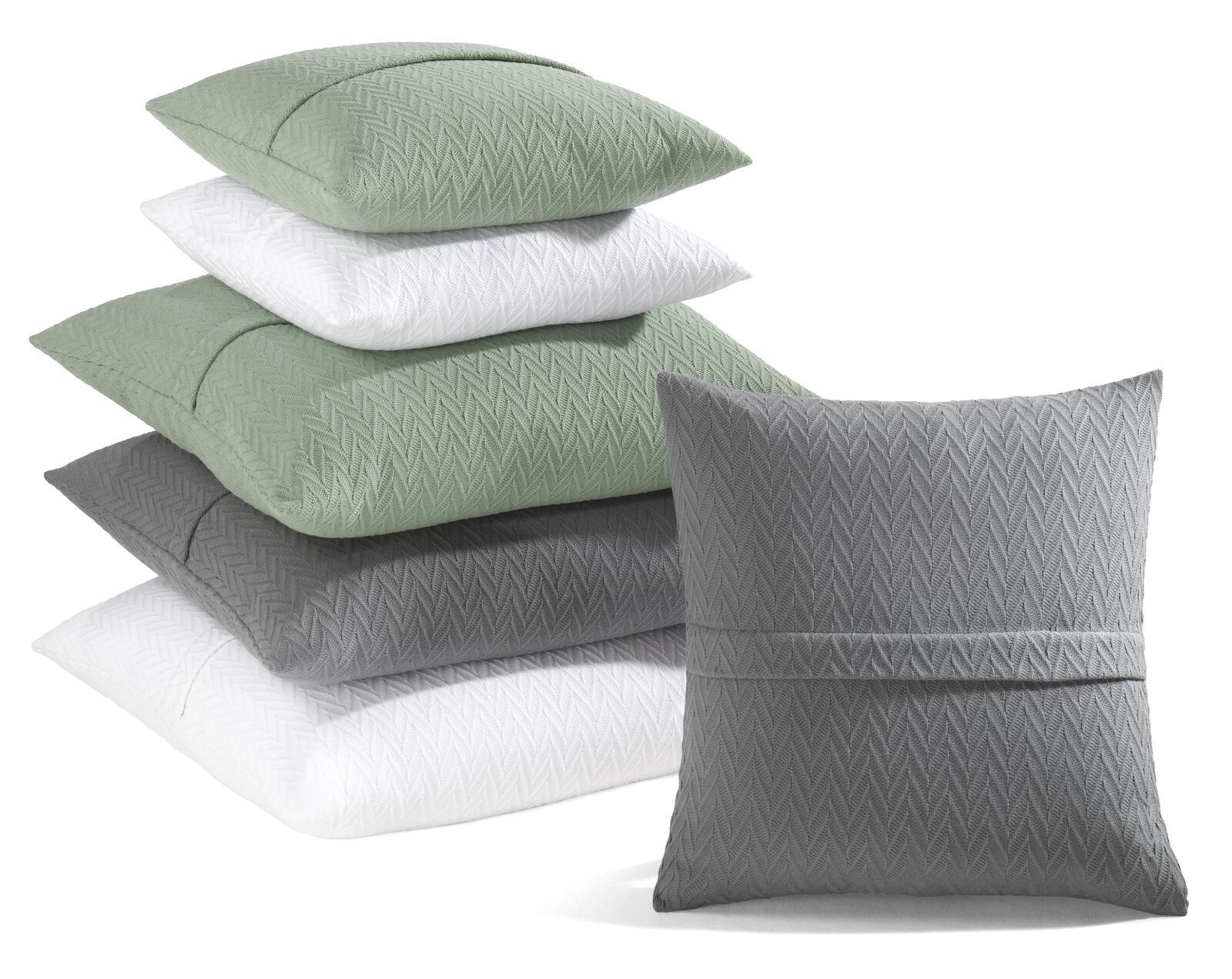 Cosima Home Tex Kissenhülle ca. 60x60cm Janet in grau