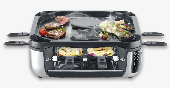 Severin Raclette-Grill RG 2379 in 1900W rauchfrei