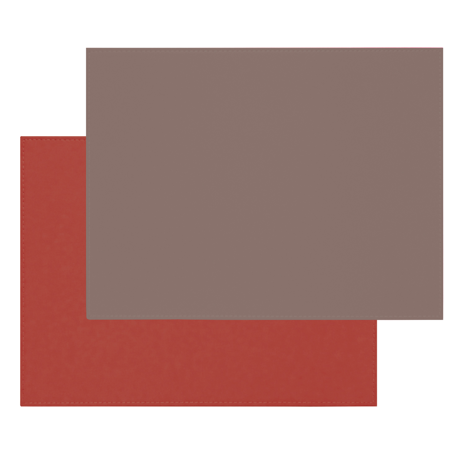 Profino DUO - Platzset rechteckig, Anthrazit metallic/Burgund Tischset 40x30 cm