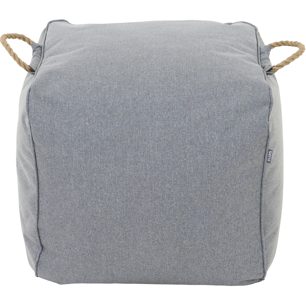 Gautzsch Sitz-Fusshocker INTEGRAL ca 48x46x46 cm in Stoff stone grey, wetterfest