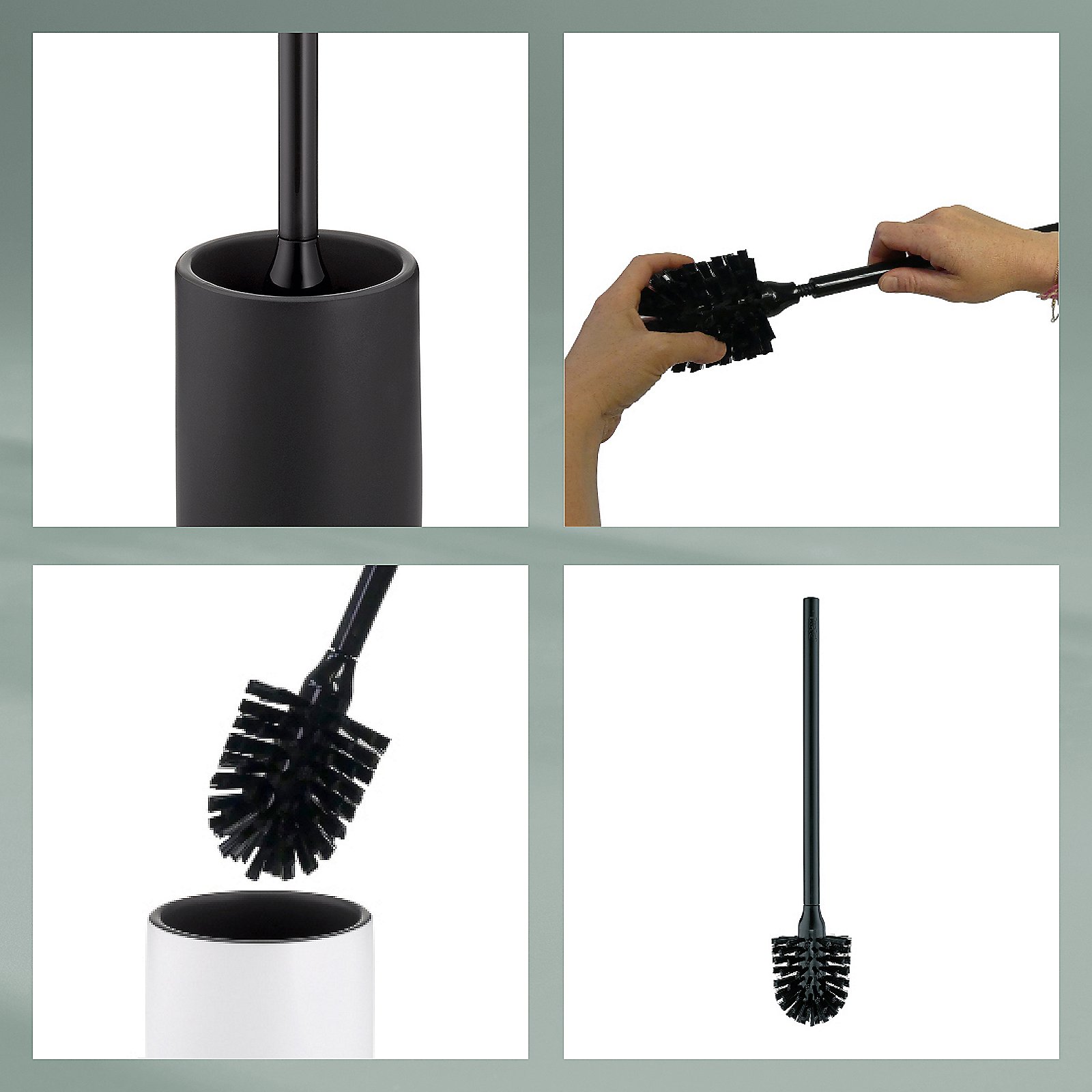 Kela WC-Garnitur MATSI in Farbe schwarz