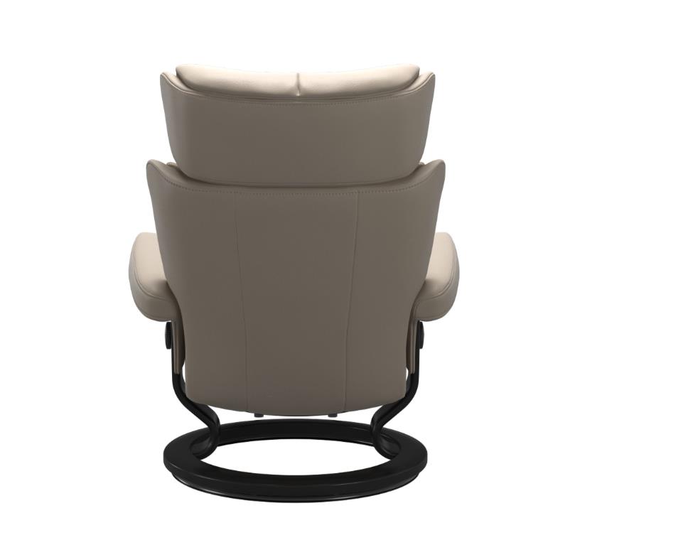 Stressless Sessel mit Hocker MAGIC ca. B77 H98 T142 cm in Leder Palom 45 mushroom Stressless Sessel mit Hocker MAGIC ca. B77 H98 T142 cm in Leder Palom 45 mushroom