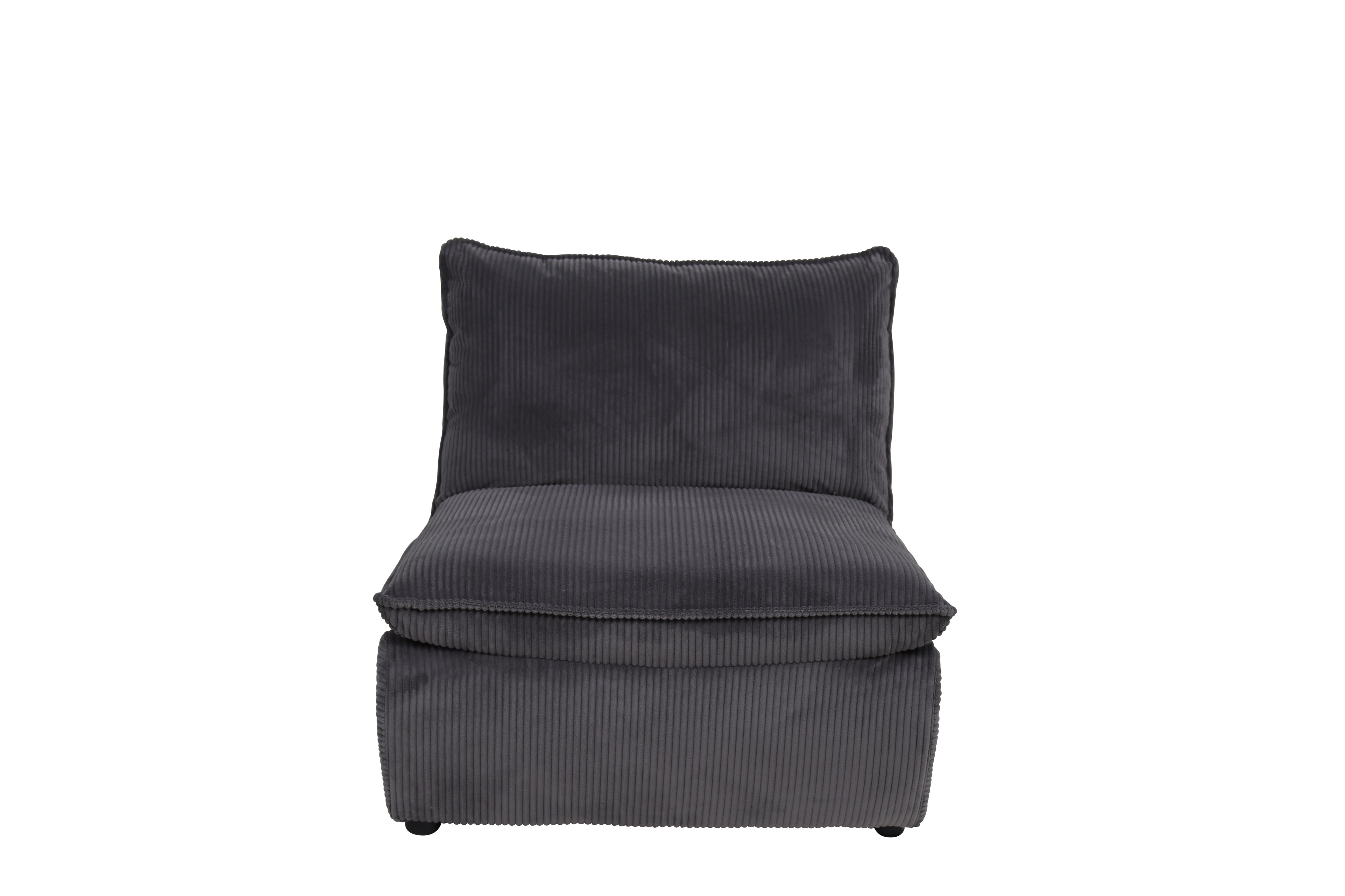 Hela Sessel RHODOS LS ca.B74 H77 T87 cm in Cordstoff dunkelgrau 60