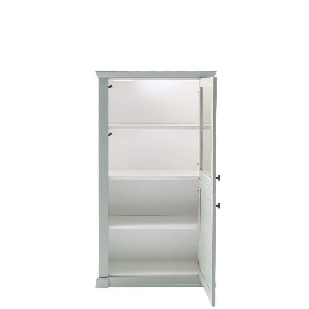 SCHÖNER WOHNEN-Kollektion Vitrine VILLAGE ca. B86 H151 T41 cm in Lack salbei PG.2
