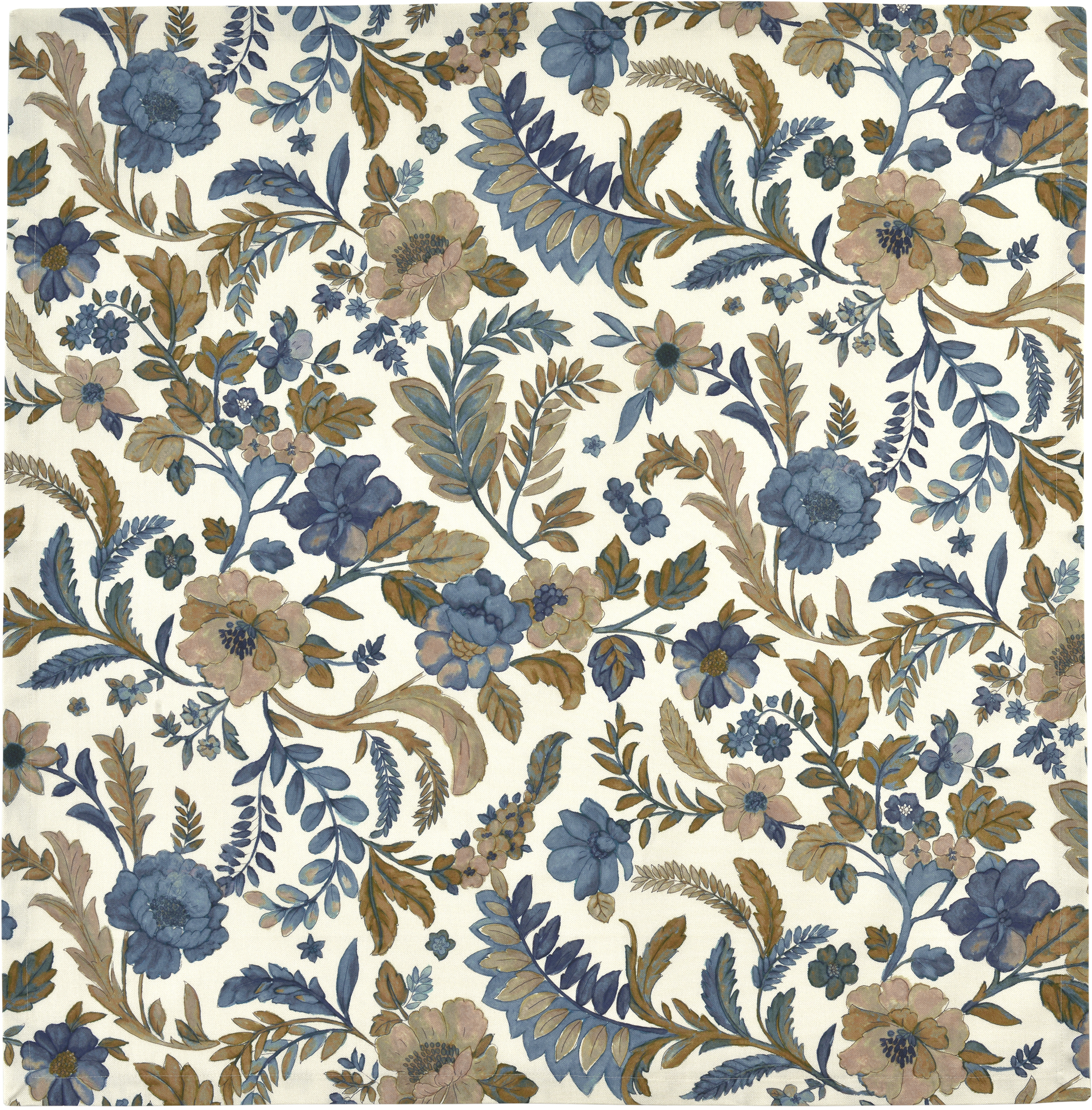 Sander Tischdecke RAVENNA ca. 100x100cm in Farbe blue shadow Sander Tischdecke RAVENNA ca. 100x100cm in Farbe blue shadow, wallpaper, floral pattern, blue, beige, textile