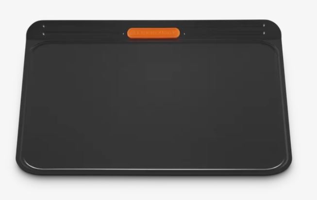 Le Creuset Backblech doppelw. ca. 38cm in Farbe schwarz, Backblech, Antihaft, Backblech mit Griff, Schwarz, Ofenblech