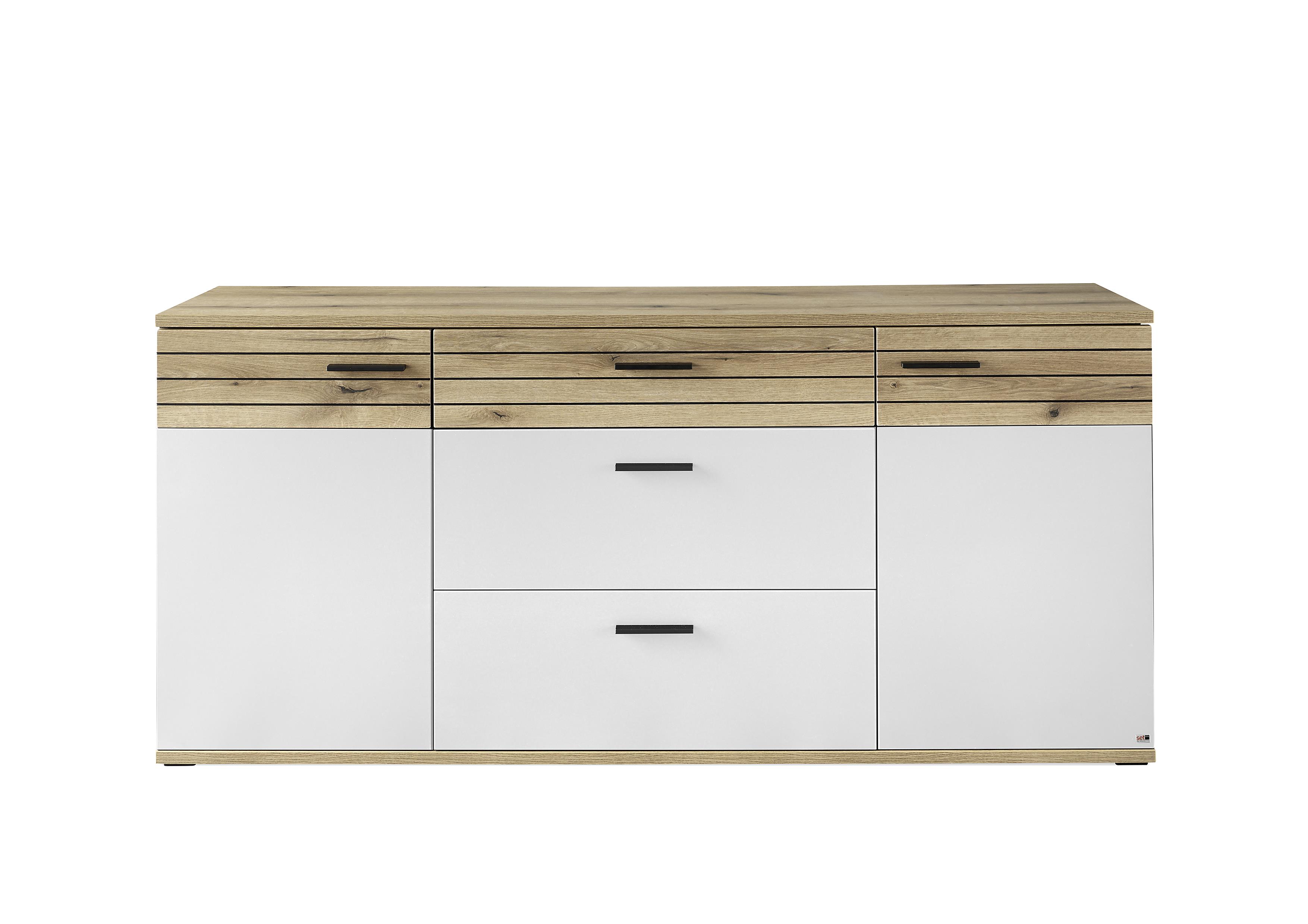 Set One by Musterring Sideboard SO QUINCY ZAMK04 ca. 180x82x40cm in Coast Evoke Eiche/lichtgrau