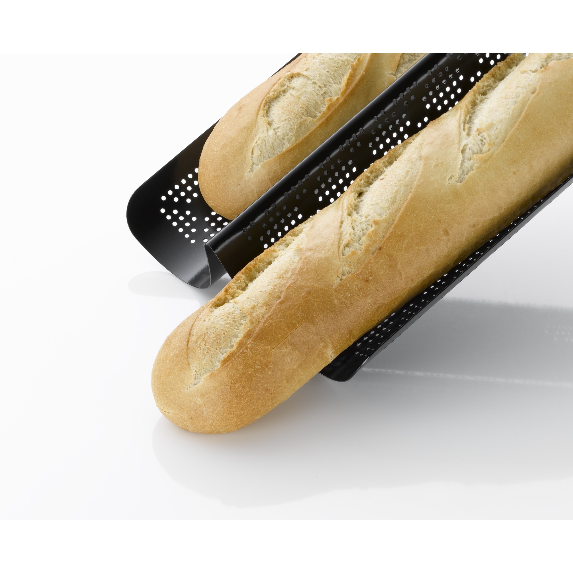 Kaiser Baguettform Inspiration perforiert in schwarz Kaiser Baguettform Inspiration perforiert in schwarz