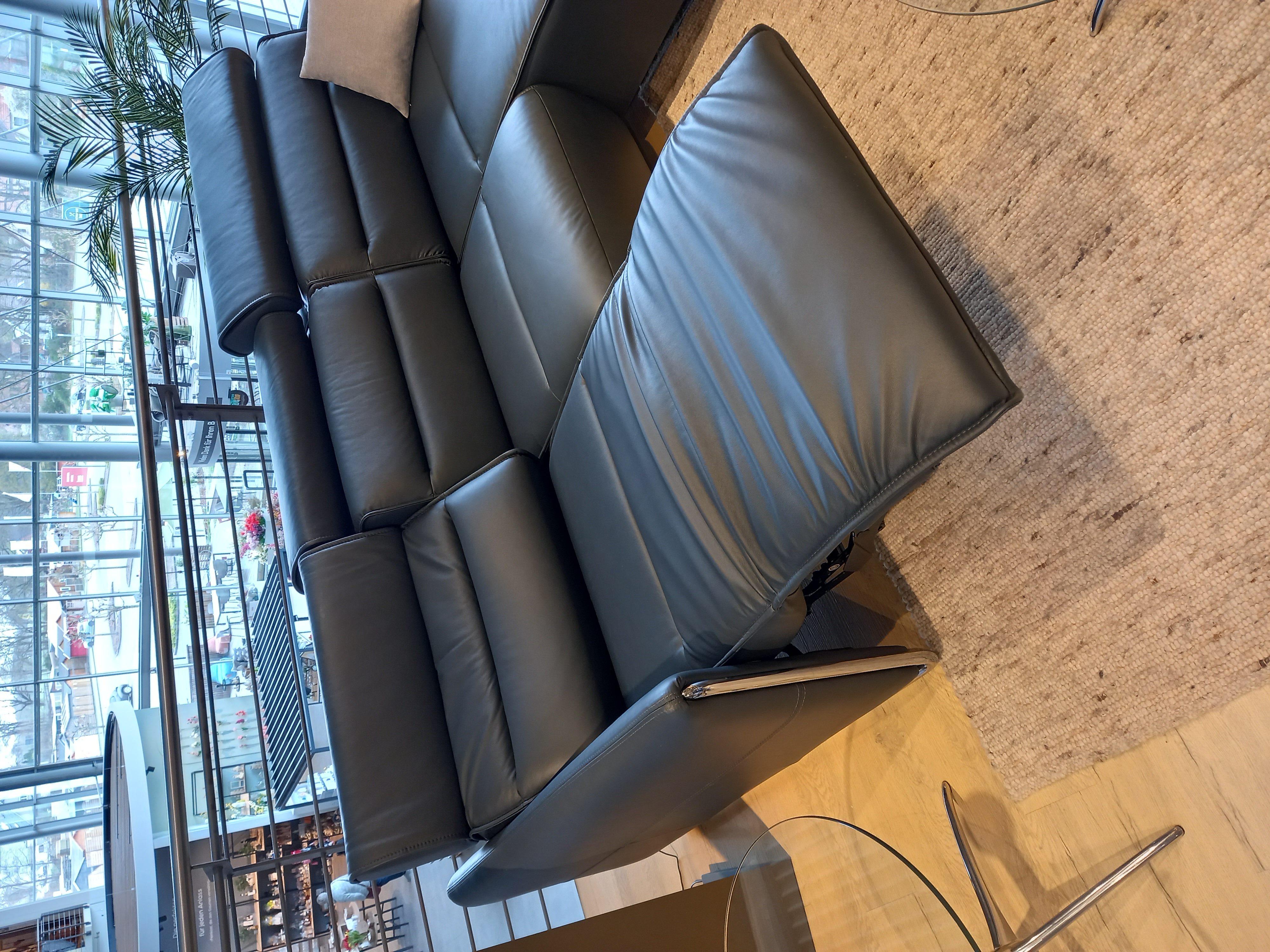 Stressless Polsterecke EMILY V2 MIT STAHL ca. 282x184cm in Leder Paloma Shadow blue