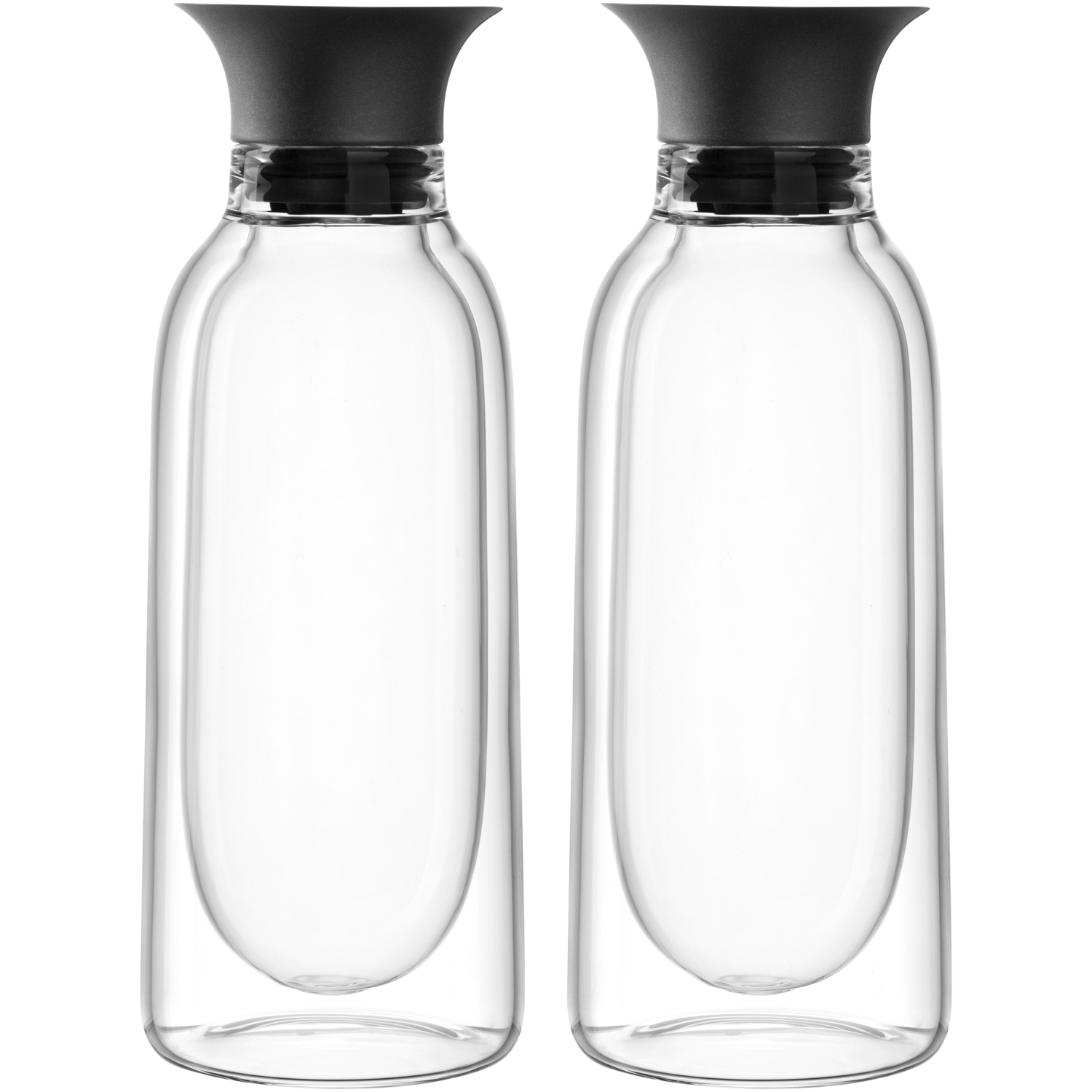 Leonardo Essig-/Ölflaschen Duo in Farbe klar, Krug, Glas, Töpferei, Flasche, Vase