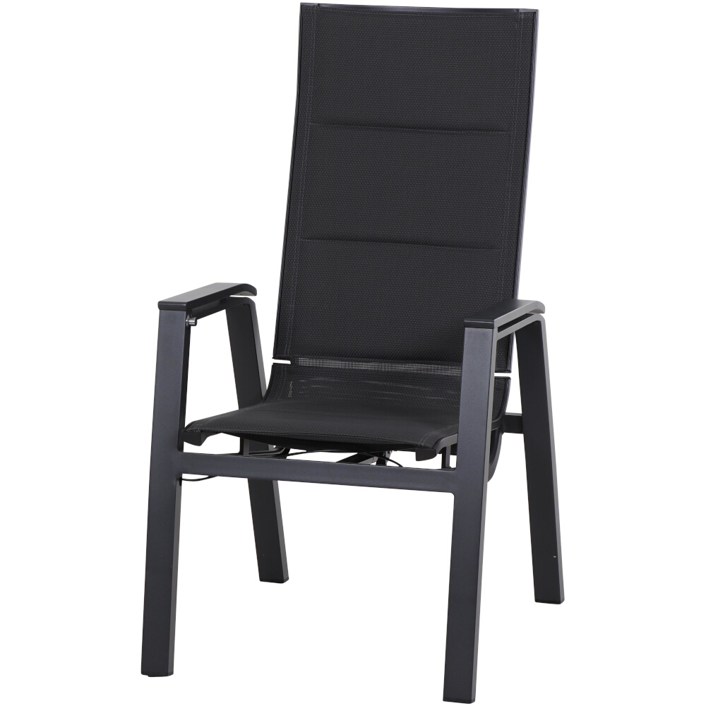 Relax-Move-Sessel MILANO in Ranotex grau/Aluminium matt anthr.