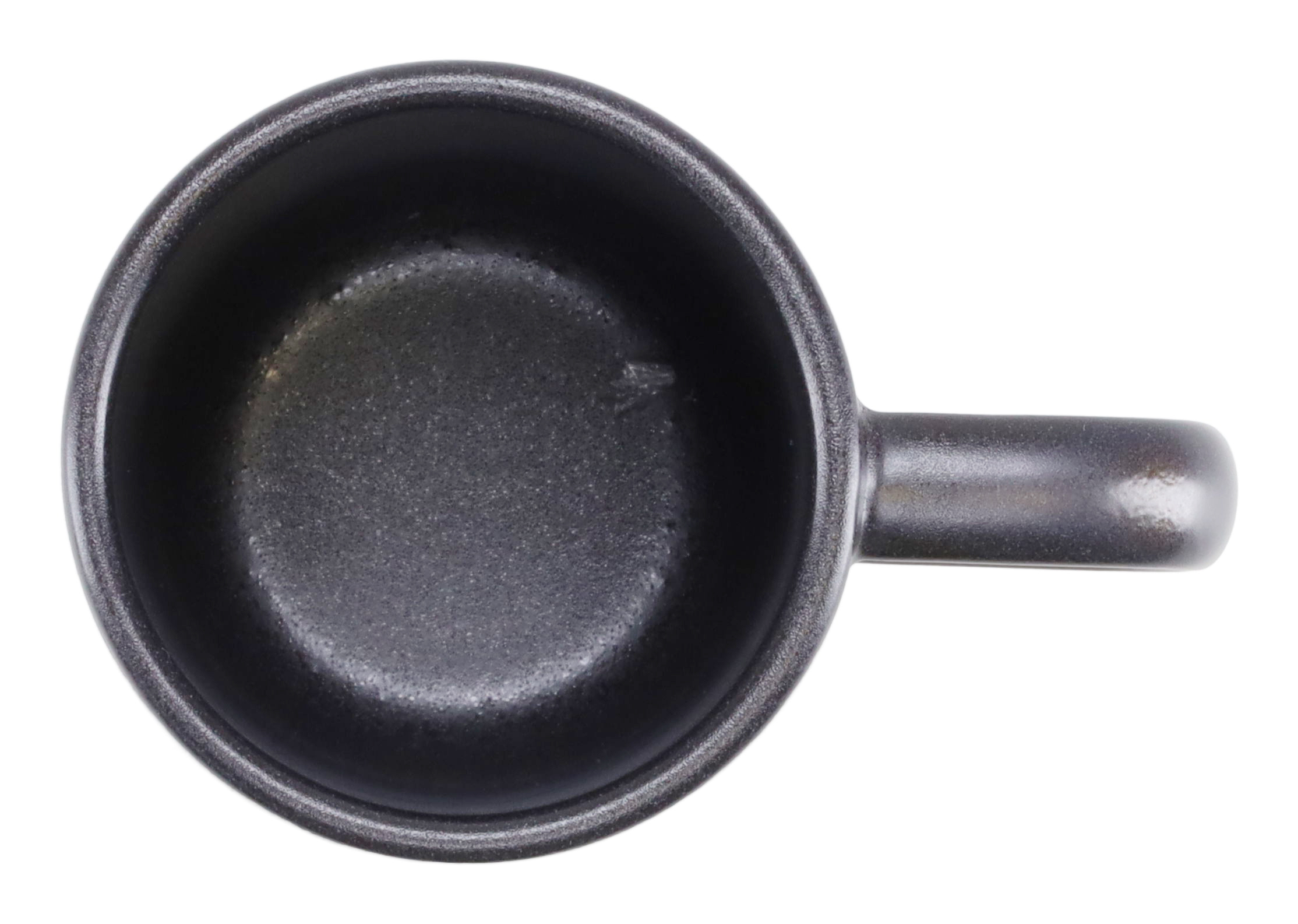 CreaTable Kaffeebecher Uno in Farbe schwarz, Kaffeemaschine, Tasse, Top-Down, schwarz, Küchenzubehör