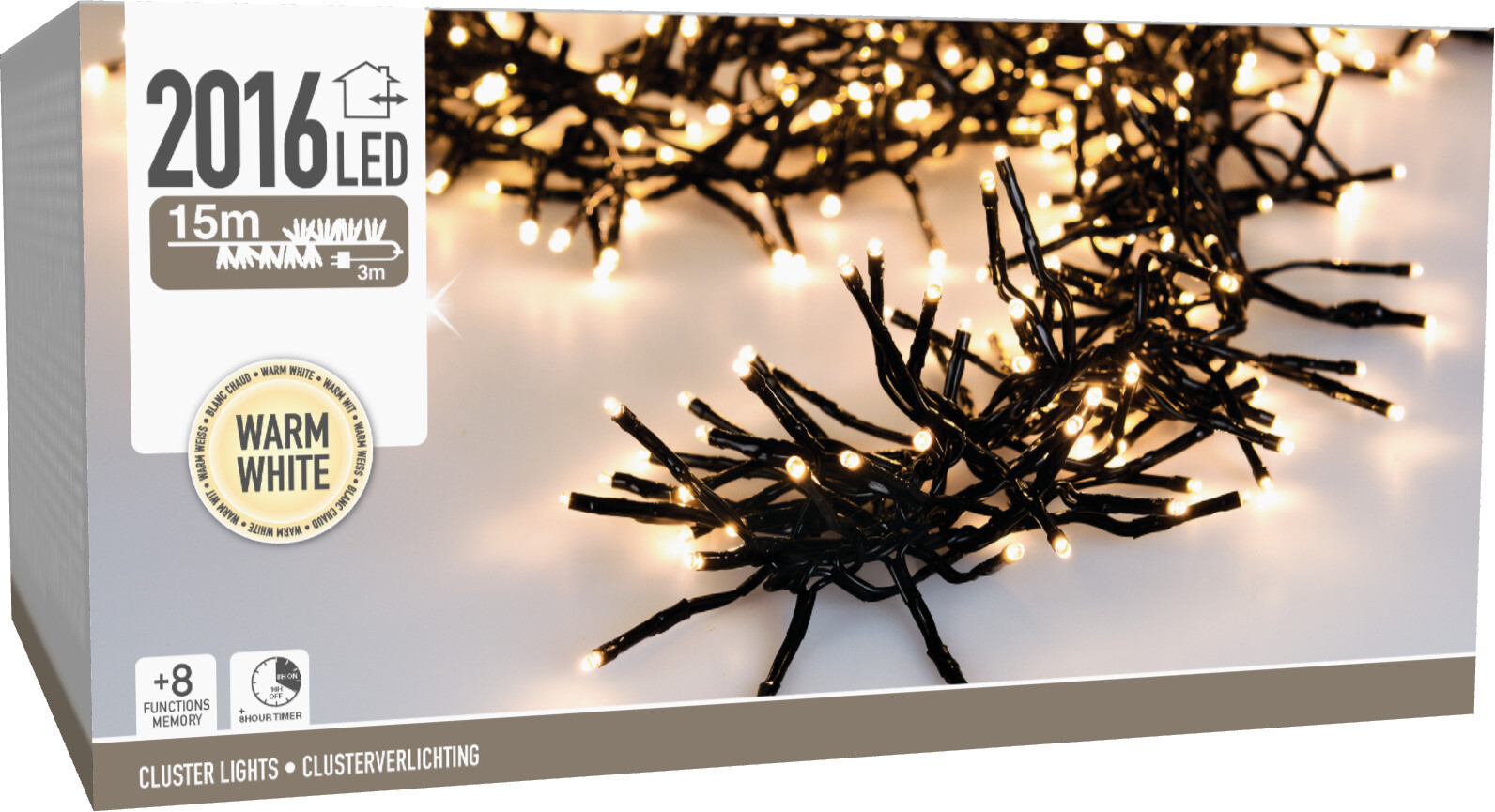 Clusterbeleuchtung 2016LED WW, Leuchter, Lampe