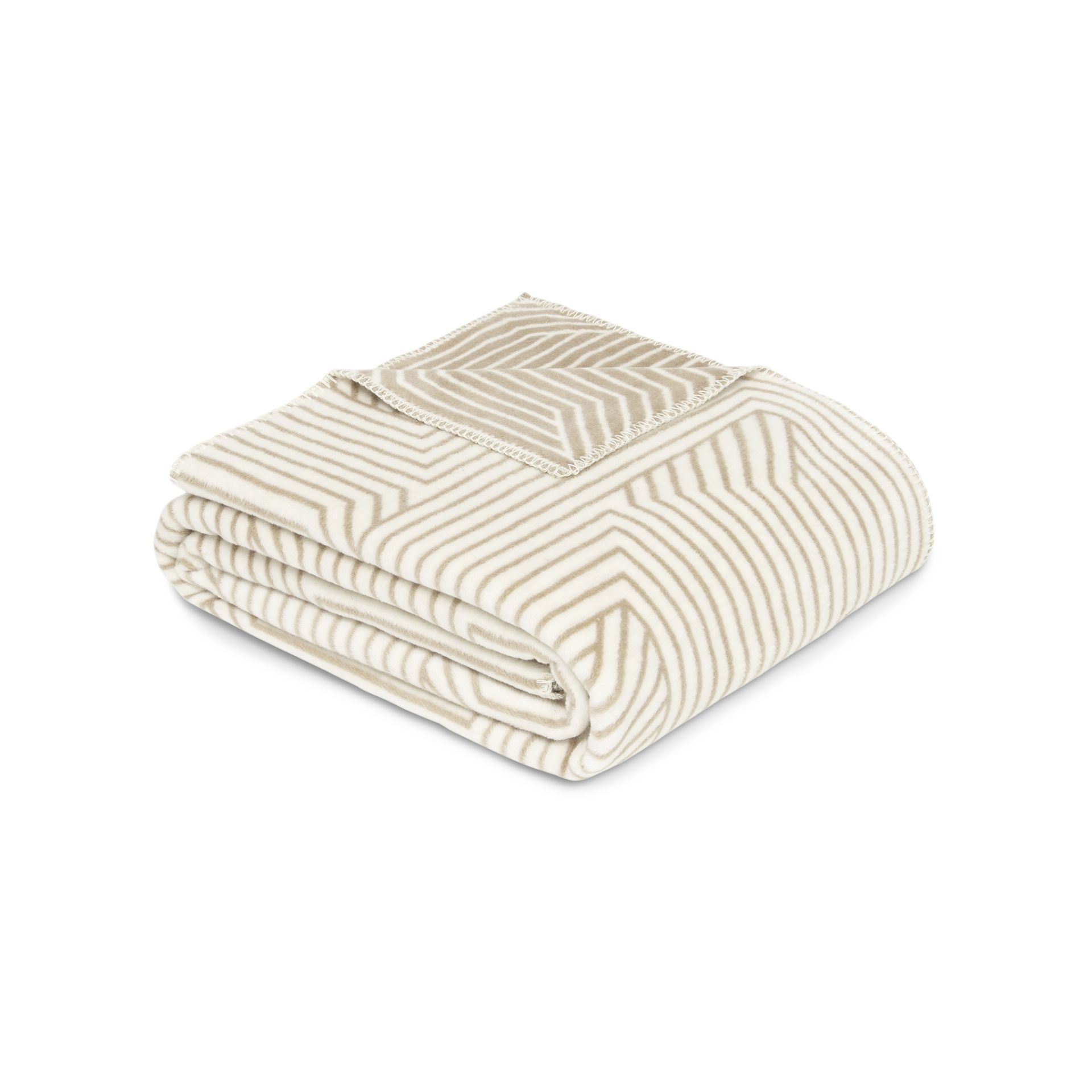 Ibena Jacquard Decke Verona VERONA ca. 150 x 200 cm in beige, ca.150x200cm