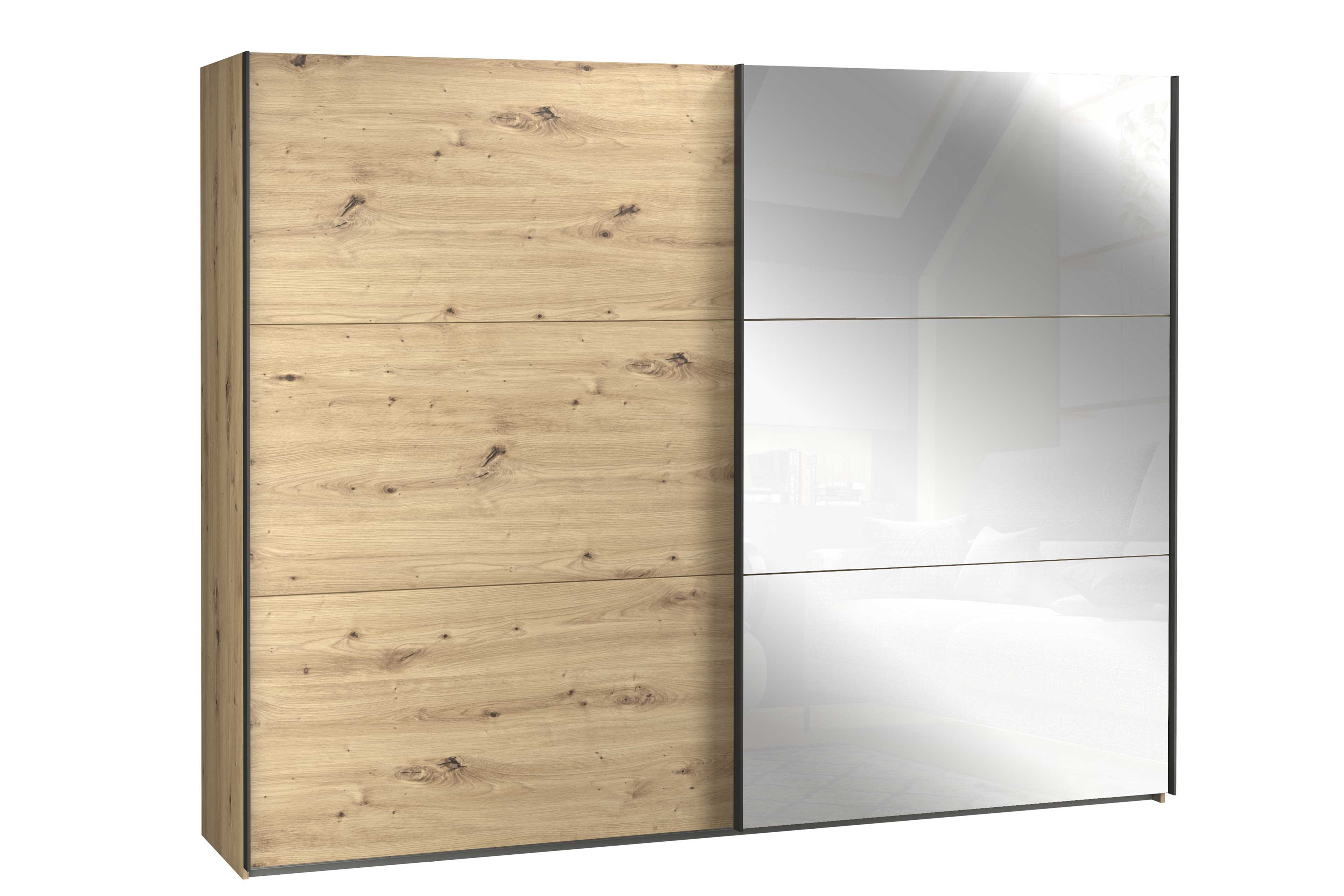 Forte Schwebetürenschrank Trondheim in Artisan Eiche Nachbildung