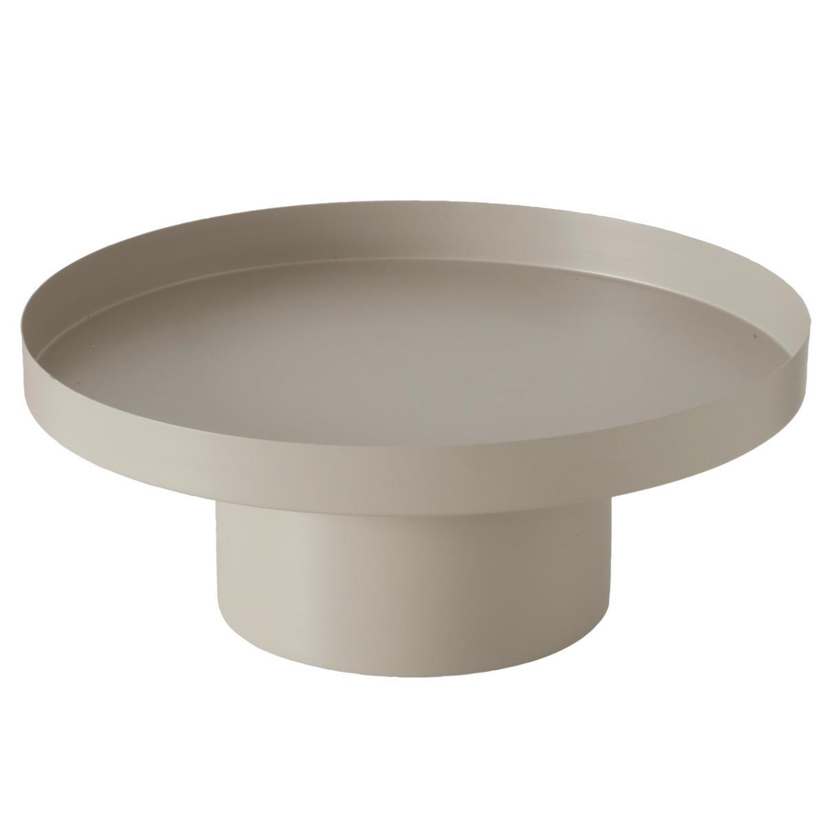 Boltze Tablett ca. H12,5 cm, D25 cm in 150,170 Beige, Weiß