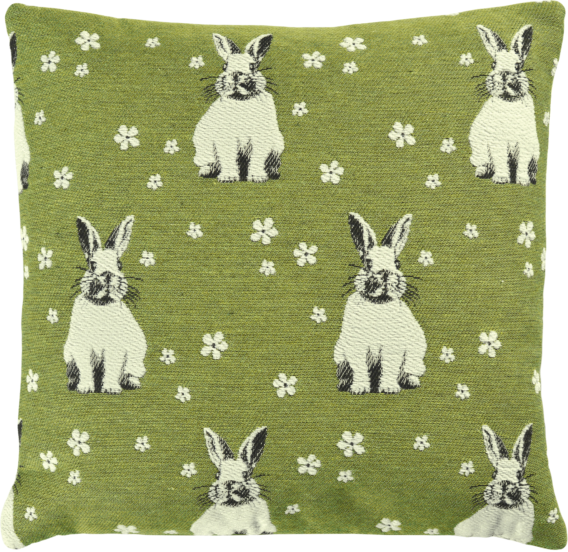 Sander Kissenhülle HARRY & FRIENDS ca. 40x40cm in Farbe lt.green, Kissen, Kissenbezug, Hase, Hasenmotiv, Grün