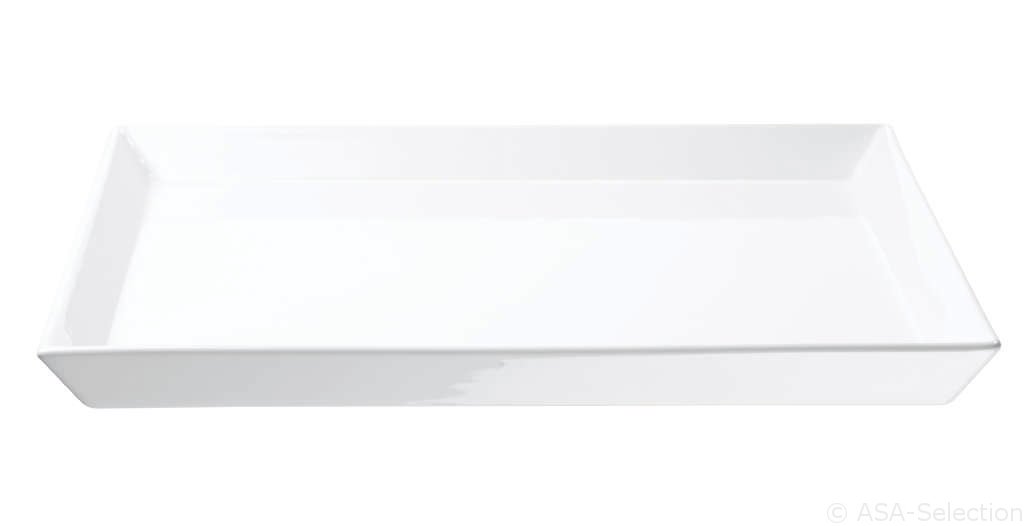 ASA Selection Servierplatte 250 °C in Farbe weiß glänzend, Auflaufform, Tellerform, Backform, Weiß, Backblech