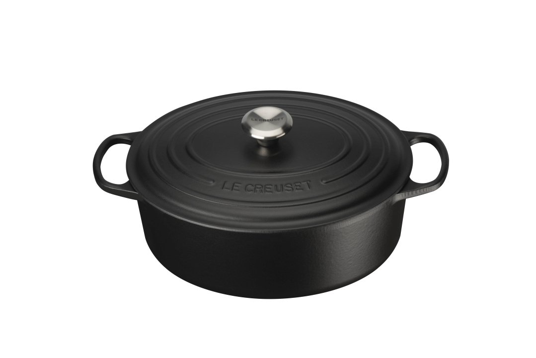 Le Creuset Bräter Sig 31cm SIG in Farbe schwarz Le Creuset Bräter Ø ca. 31cm Schwarz Oval