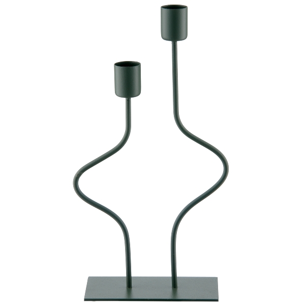 Roomio Kerzenhalter SWING ca. B14 H26 T6 cm in Fb. opalgrün, Lampe, Kerze