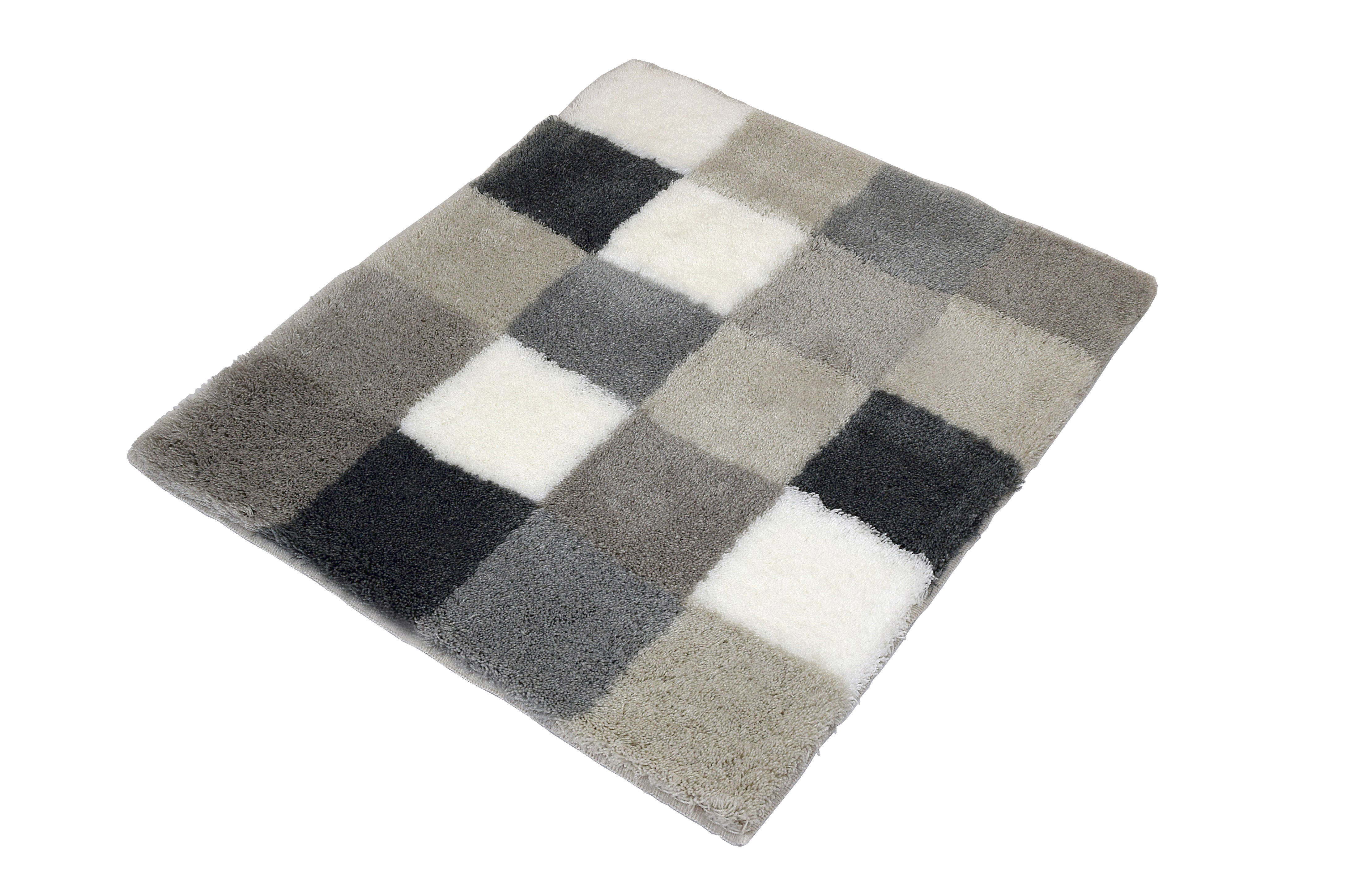 Kleine Wolke Badteppich CARO ca. 55x65cm in Farbe Flanell