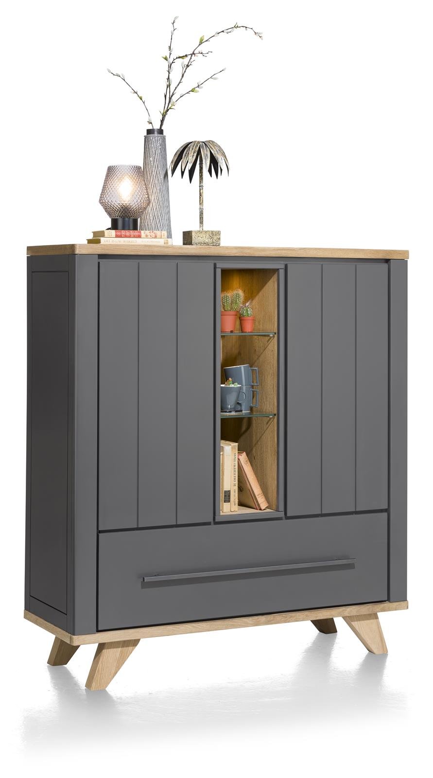 Henders & Hazel Highboard in anthrazit Henders & Hazel Highboard in anthrazit