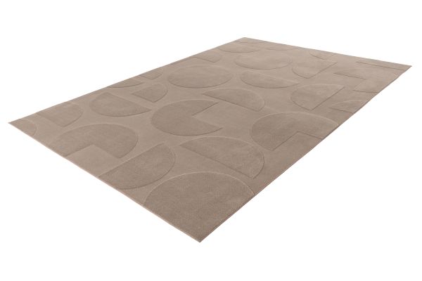 Webteppich FOCUS ca. 120x170cm in Farbe taupe Webteppich FOCUS ca. 120x170cm in Farbe taupe, teppich, bodenbelag, beige, muster, wohnaccessoire
