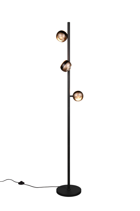Trio Select LED-Stehleuchte ORBIT 3-flammig in Farbe schwarz matt
