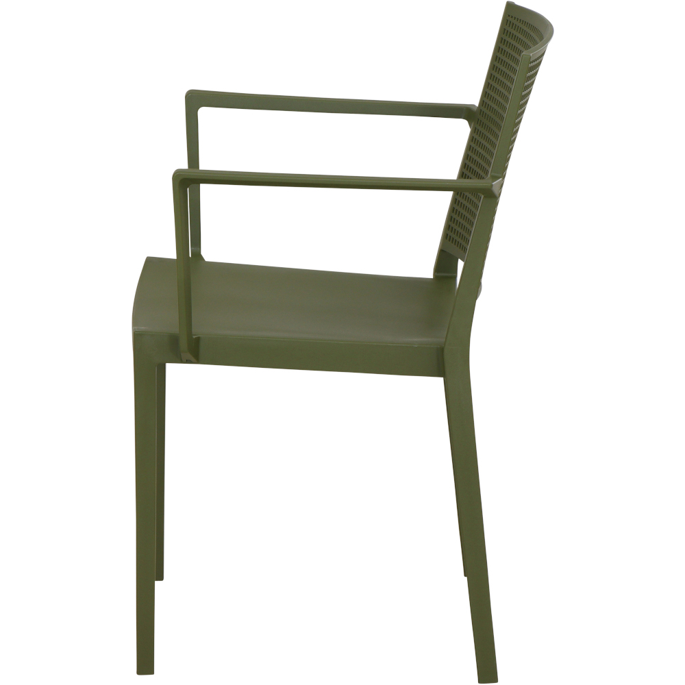 Gautzsch Stapelsessel SQUARE in Kunststoff olive