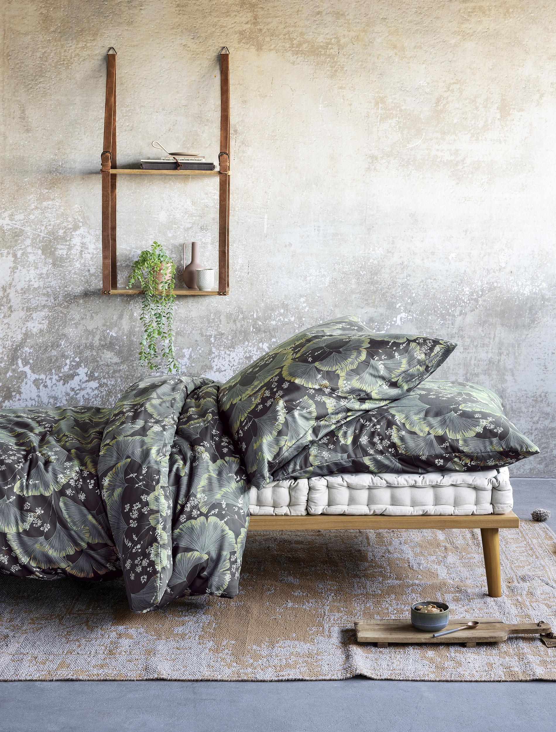 Irisette Mako-Satin-Bettwäsche SKY ca. 155x220 cm in Farbe grau