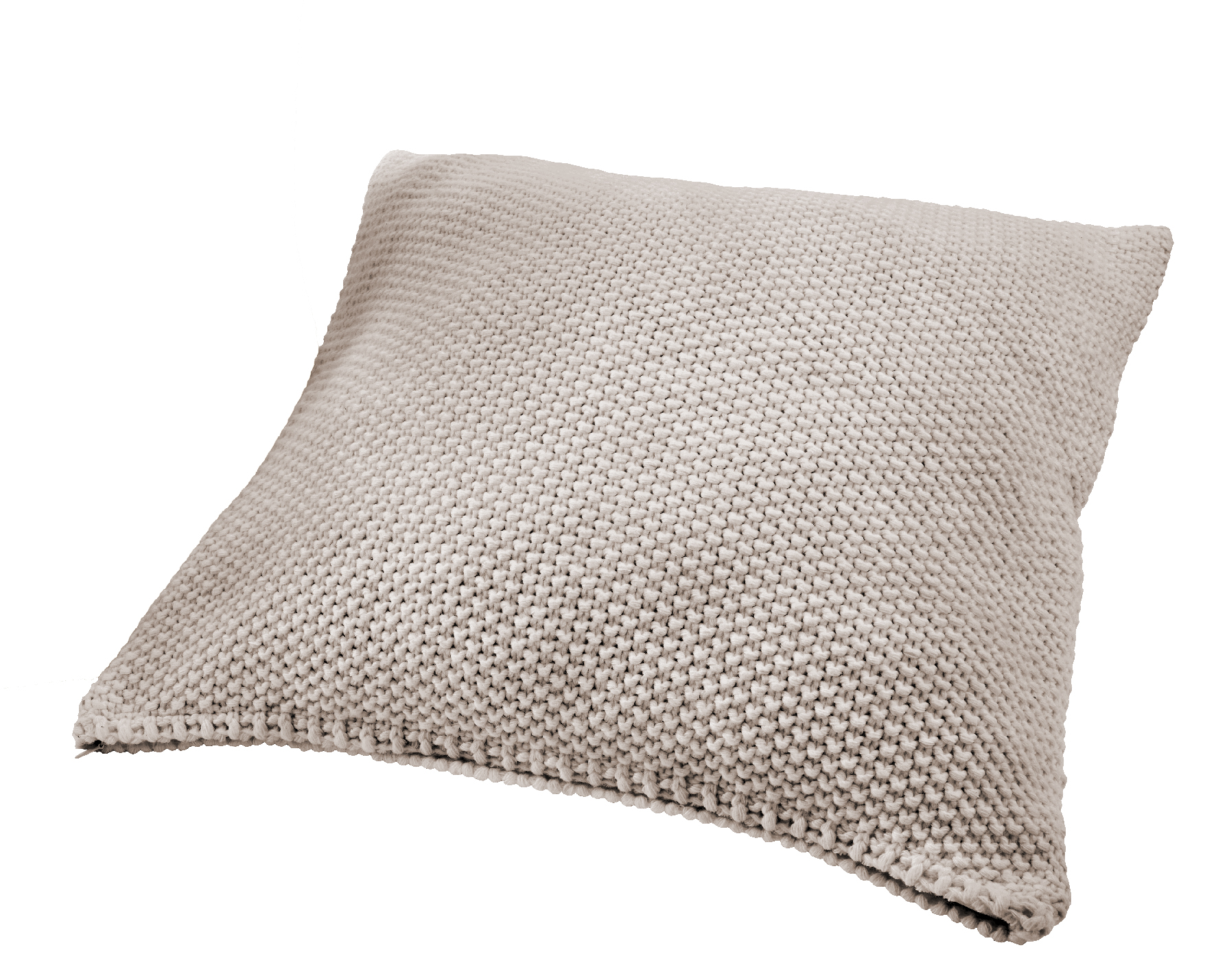 Hahn Haustextilien Strickkissenhülle 50x50cm in Farbe natur, Kissen, Dekoration für Zuhause