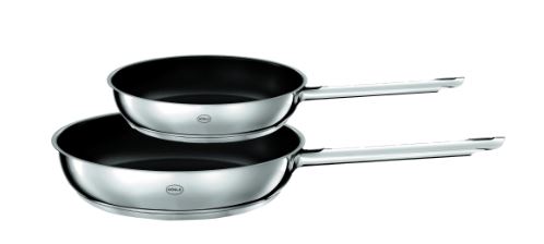 Rösle Pfannenset PUREELEMENTS, Auflauffläche, Pfannen-Set, Edelstahl, Antihaft, Beschichtung