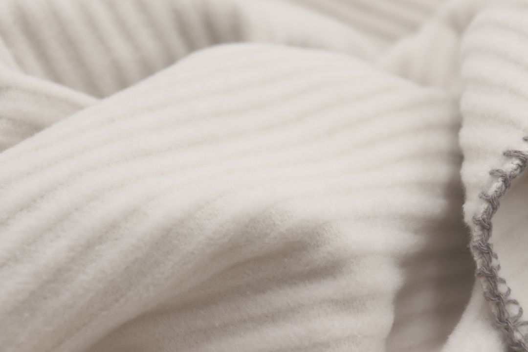 Biederlack Decke ca. 150x200cm in Farbe Feel Cord Light, Fleece, Weiß, Stoff, Struktur, Kissenbezug?
