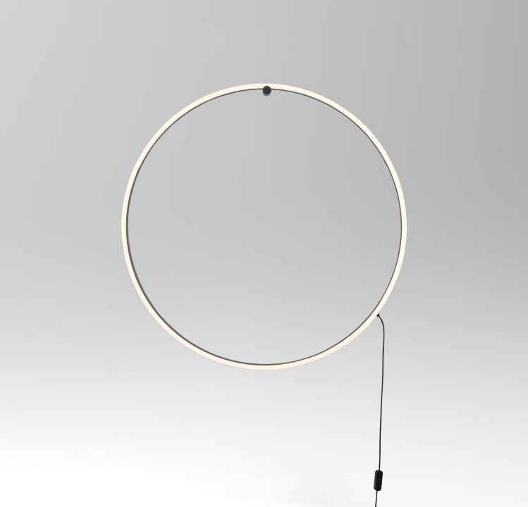 Global Technics LED-Wandleuchte SCOPELLO 1-flammig in Farbe schwarz, ring, Lampe, LED, Aufhängung, Kreis