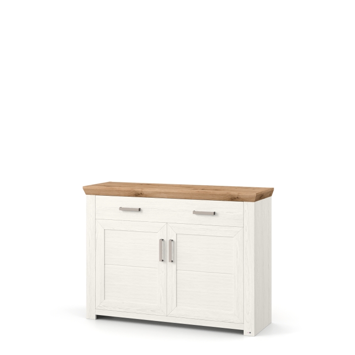 Set One by Musterring Sideboard SO YORK 53 E in Pino-Aurelio-Nachbildung / Artisan-Eiche-Nachbildung Set One by Musterring Sideboard YORK in Pino Arelio NB/Artisan Eiche/2 Schubkästen/2 Türen