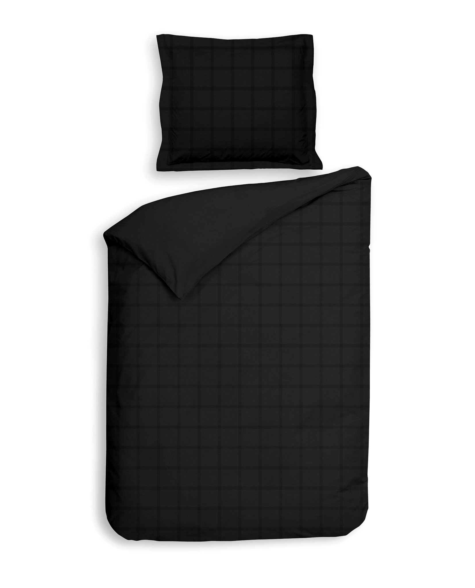 Bettwäsche DIAMANTE ca. 155x220cm in Farbe Moonless Black