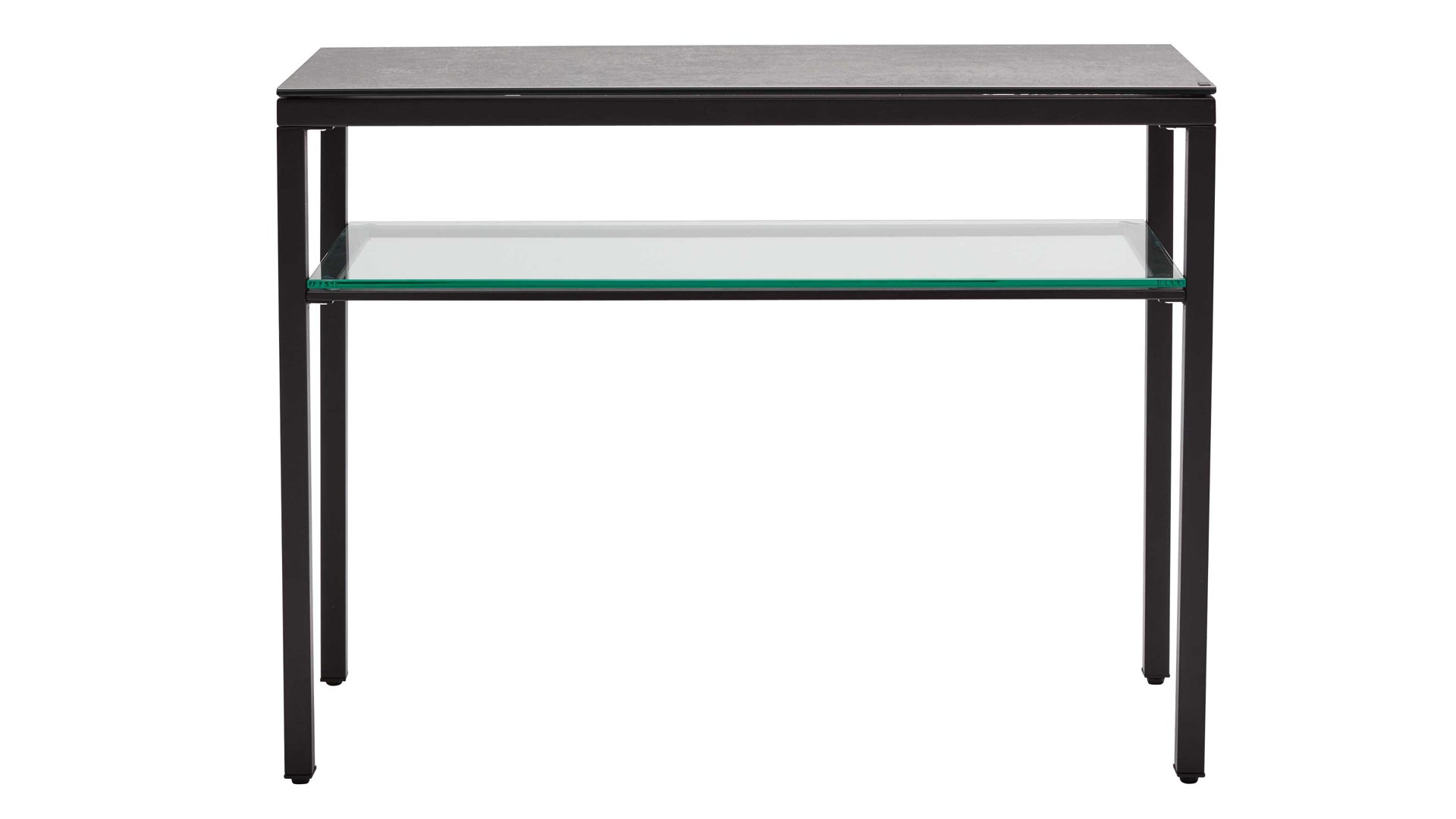 Interliving Konsole Interliving-6210 mit in Platte Zementgrau/Gestell Stahl schwarz