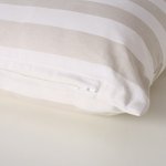 Boltze Kissen Sands SANDS in Baumwolle beige gestreift