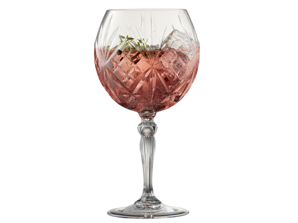 F&H Gin-Tonic Glas MELODIA 0,65 Liter in Farbe Transparent F&H Gin-Tonic Glas MELODIA 0,065 Liter in Farbe Transparent